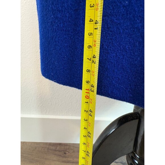 VTG Forecaster Of Boston Womens Blue Wool Long Double-Breasted Coat 13/14 USA - Picture 12 of 14